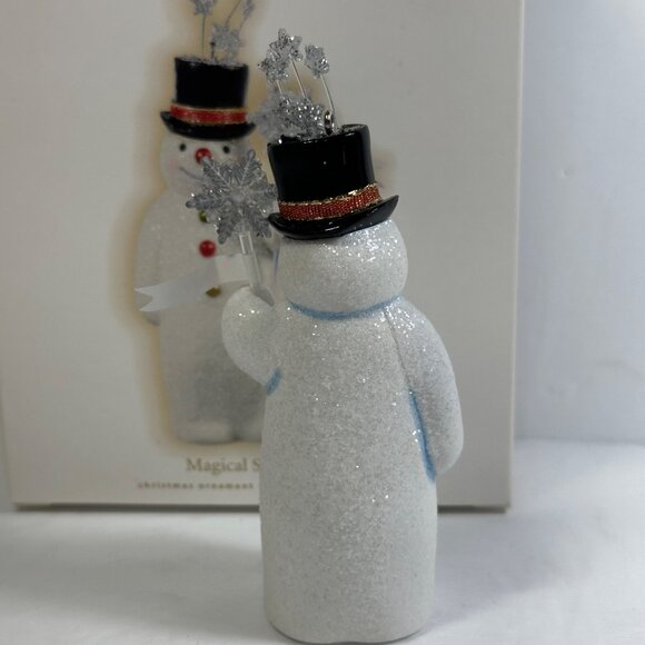 Hallmark Keepsake Magical Snowman Ornament 2009 Christmas Decoration Glittery - Picture 3 of 9